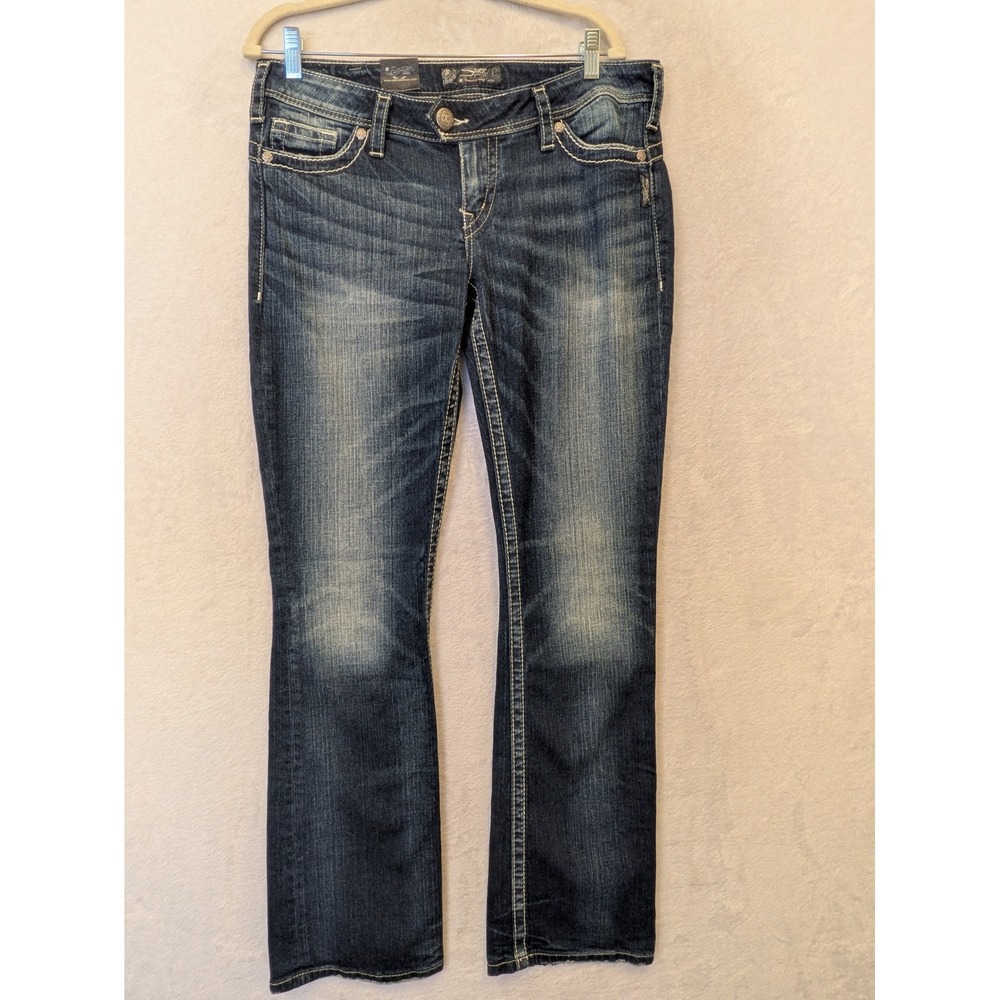 Silver Jeans Co Tuesday Bootcut Jeans Womens Size 16 1/2 Low Rise Medium‎ Wash